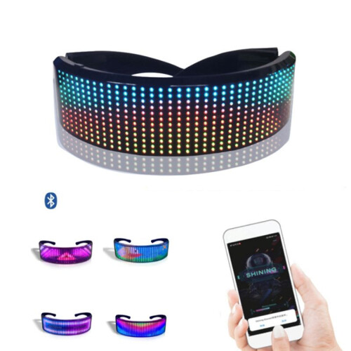 Shining Light  LED Glasses  App Programmable Display Screen Rgb Luminous Glasses for Party,Halloween 1