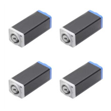 4 Stuks Powercon-Koppelconnector, Voedingsdock, Verlengkop voor Podiumverlichting, DMX512-Voedingsconnector