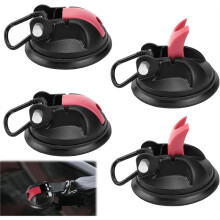 Suction Cup Hooks, Pack of 4, Suction Cup Camping Set, Suction Hooks, Extra Strong Suction Cup Anchor