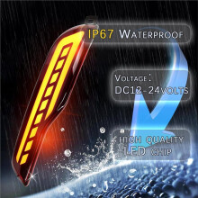 LED Rear Bumper Reflectors Light for Cherokee 2014-2018 Brake Light Tail Lamps Sequential Turn Signal Light