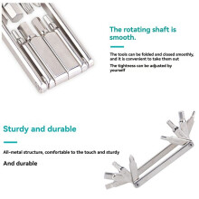 Bicycle Multitool Kit Screwdriver Wrench Chain Tool Cycling Eight in 1 Mechanic Repair Tools for Road Mountain Bikes