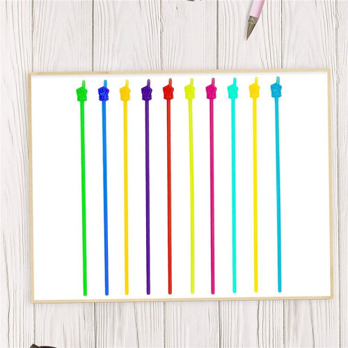 10 PCS  Hand Pointers Teachers Pointer Classroom and Presentation Finger Pointer Resin Finger Pointers Stick 2