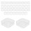40 Pack Pack Clear Plastic Beads Storage Containers Box with Hinged Lid for Small Items, Diamond, Beads (2.2X2.2X0.79In) 1