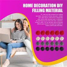 2 Inch Rotan Ballen Decoratief voor Home Decor DIY Filler Ornament Bruiloft Tafeldecoratie (Zwart, Grijs, Rood, Wit)