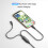 2 in 1 USB C Cable Max PD 140W Fast Charging Cable USB C to Dual USB-C Data Cable for    PC Laptop 3