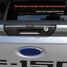 Real Dry Carbon Fiber Car Tailgate Handle Cover Body Kit for F150 F250 2021-2025 Exterior Decoration Modification