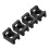 100 x Base de fixation pour cable support de fil 4.5mm noir de largeur 2