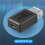 Black USB 2.0 Type A Female to Micro-USB B Female Adapter Plug Converter 4