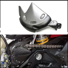 Carbon Fiber Motorcycle Engine Chain Guard Sprocket Cover Fairing for Streetfighter V4 V4S Panigale V4R 2018-2024