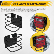 Car Exterior Rear Tail Light Guard Cover Protect Lamp Hoods Hollow Out for 1987-2006 TJ YJ