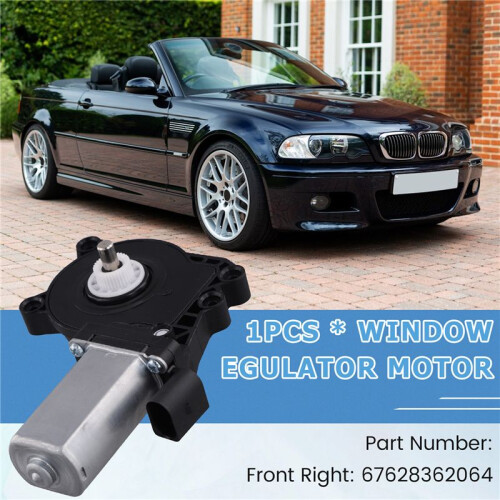 67628362064 Car Front Right Window Regulator Motor Power Window Motor for  3' X5 Z4 E46 E53 E85 1997-2009 2