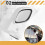 2 PeçAs Capô Universal Espelho Retrovisor Externo AutomáTico Refletor AjustáVel SUV CaminhãO Branco 3