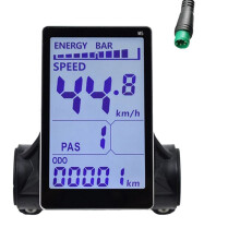 M5 Rower Elektryczny WyśWietlacz LCD Miernik 24V 36V 48V 60V E Skuter Ekran Panelu LCD do GóRskiego Roweru Elektrycznego (5PIN)