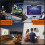 Projector Stand Desk,Wall and Ceiling Mount with 1/4inch Thread, Height Adjustable, Foldable, 360-Degree Rotation Silver 9