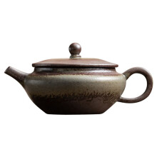 100ML Old Rock Mud Flat Teapot Chinese Retro Ceramic Tea Brewing Tea Pot Teapot Hole Filter Tea Kettle Tea Ceremony