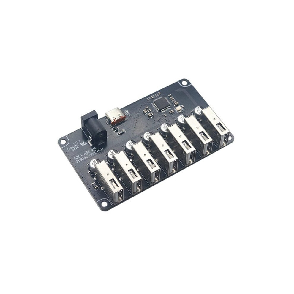 Usb 2.0 Hub Splitter 1 To 7 Usb2.0 Hub Module High Speed 480Mbps Type-C And Power Supply Usb Expansion 6132286773072