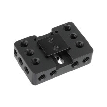 Extension Plate with Shoe Mount Cheese Plate for Moitors Lights Handles and Extension Arm Onto Camera or Cold Shoe