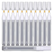 50 Marqueurs Vides Rechargeables de 6 mm pour Peinture Acrylique avec Compte-Gouttes de 3 Ml pour Encre et Loisirs Créatifs A