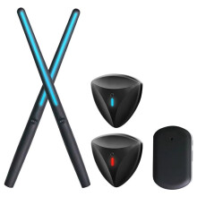 Portable Air Drum Set Air Electronic Drum Sticks Realistic Effect Air Drum Adapter Electronic Drum Set for Kids Adults