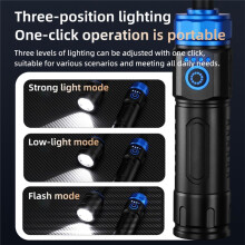 LED Flashlights 360 Rotation Lamp Aluminum Alloy Rechargeable Work Torch with Magnet Base Outdoor Camping Lights