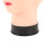 Testa calva bianca in PVC, modello 28,5 cm/54 cm, supporto 11
