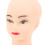 Testa calva bianca in PVC, modello 28,5 cm/54 cm, supporto 7