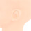 Testa calva bianca in PVC, modello 28,5 cm/54 cm, supporto 9