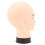 Testa calva bianca in PVC, modello 28,5 cm/54 cm, supporto 10