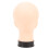 Testa calva bianca in PVC, modello 28,5 cm/54 cm, supporto 6