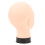 Testa calva bianca in PVC, modello 28,5 cm/54 cm, supporto 13