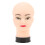Testa calva bianca in PVC, modello 28,5 cm/54 cm, supporto 3