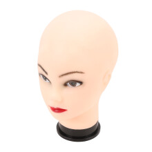 Testa femmina in PVC per cosmetologia & trucco espositore per parrucche & cappelli design calvo 30cm