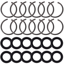 30Ensembles Anneaux De Retenue 1/2" Pour Clé À Choc Fer Caoutchouc