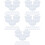 100Pcs Oval DIY Mirror Tiles Transparent for Makeup and Craft Projects 9