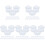 100Pcs Oval DIY Mirror Tiles Transparent for Makeup and Craft Projects 4