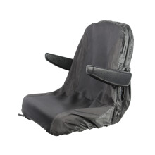 Funda de asiento para cortacésped autopropulsado 2 bolsillos de almacenamiento L negro