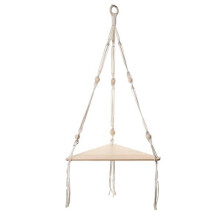 Mensola da Parete In Nappa, Decorazione In Legno, Mensole da Parete In Tessuto, per Decorazioni per La Casa, Camera da Letto, Soggiorno, Supporto per