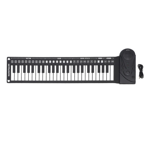 Teclado enrollable de 49 teclas negro 8322.5cm, 3 pilas AA 2