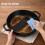 Toque Cast Iron Enameled Dutch Oven Bread Baking Casserole Pot Self-Basting Lid 4