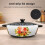 Toque Cast Iron Enameled Dutch Oven Bread Baking Casserole Pot Self-Basting Lid 6