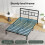 Levede Double HD Metal Platform Bed Black 4
