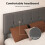 Levede Double Linen Upholstered Tufted Bed 4