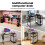 Levede L-Shaped Gaming Corner Desk w/ 2 Shelves 2