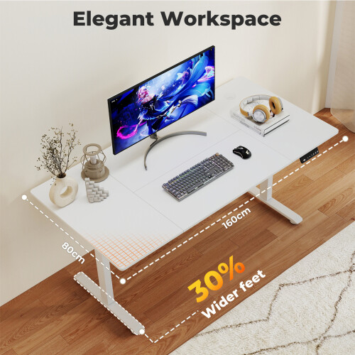 Levede Electric Standing Desk 120cm White 1