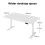 Levede Electric Standing Desk 120cm White 8