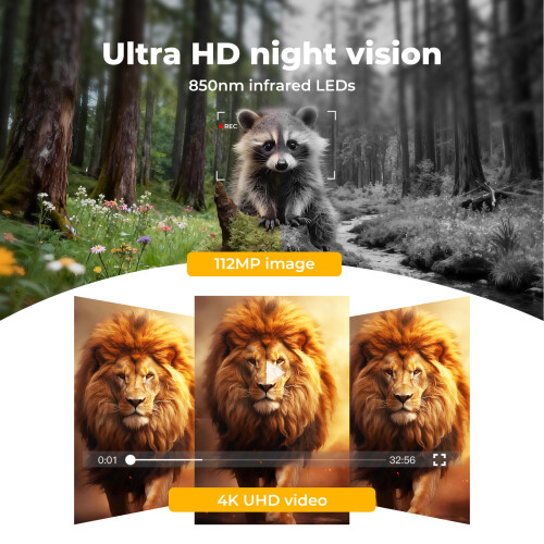 Centra Solar Trail Camera 4K 112MP Hunting Game 2