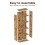 Levede 6 Tier Slim Industrial Bookshelf Walnut 4