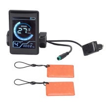 Fietsdisplaymeter met 2 NFC-Kaarten, 5-Pins Waterdicht Inductief LCD-Bedieningspaneel voor Elektrische Fietsen en Scooters