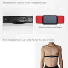 Heart Rate Monitor Chest Strap,Compatible with for Polar, Wahoo,Adjustable Fitness Band for Sports & Health Monitoring B