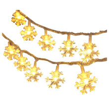 LED Snowflake String Light Outdoor for Christmas Garden Decor for Holiday Lighting Decor Wedding Decor Light 1.5M 10Lamp
